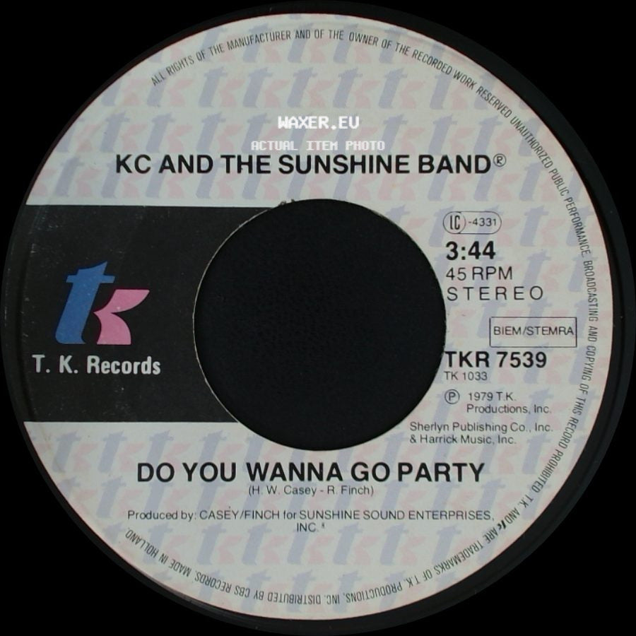 Kc And The Sunshine Band - Come To My Island / Do You Wanna Go Party side B