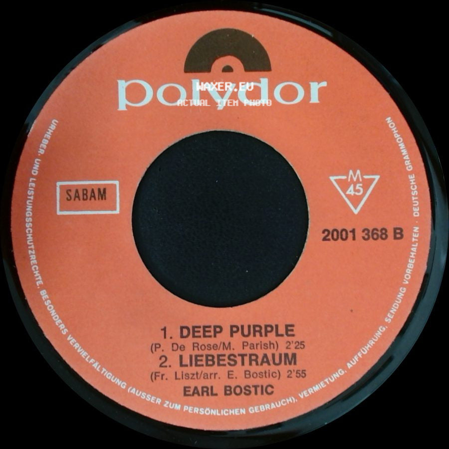 Earl Bostic - Unknown Title A / Flamingo side A