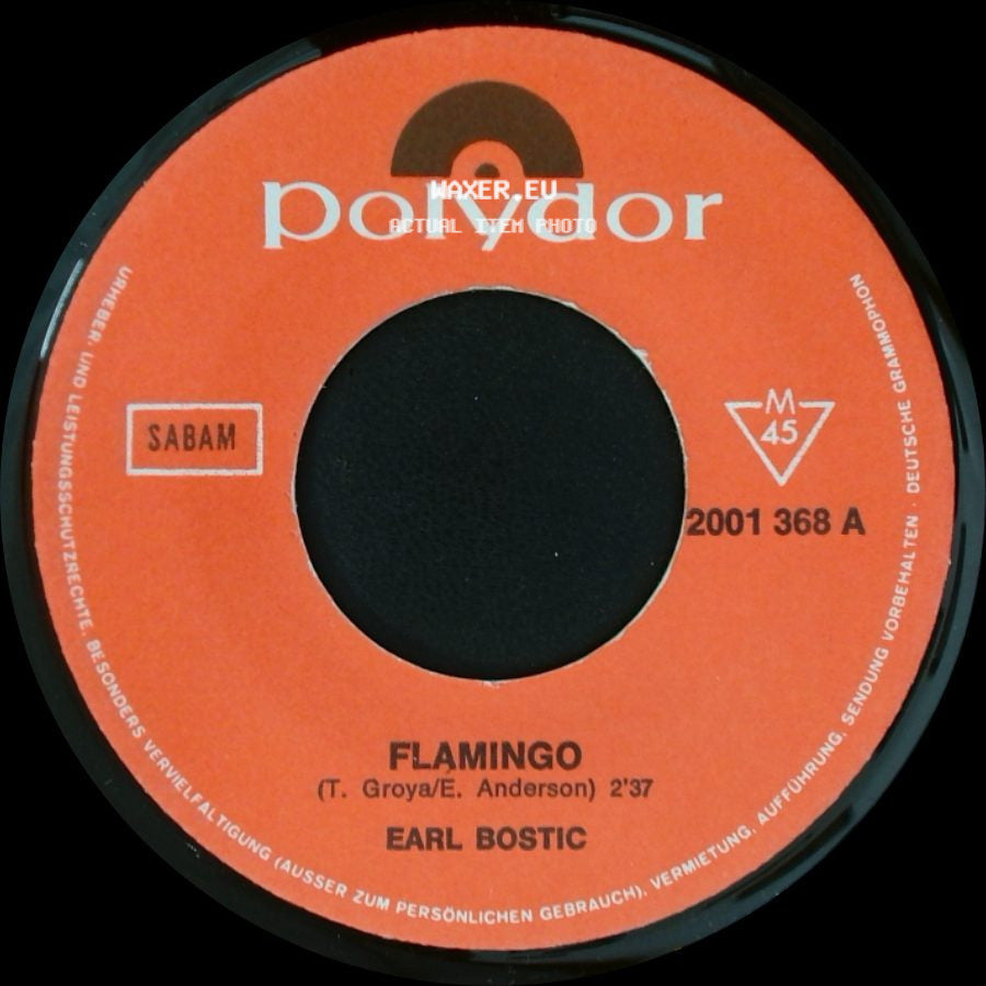 Earl Bostic - Unknown Title A / Flamingo side B