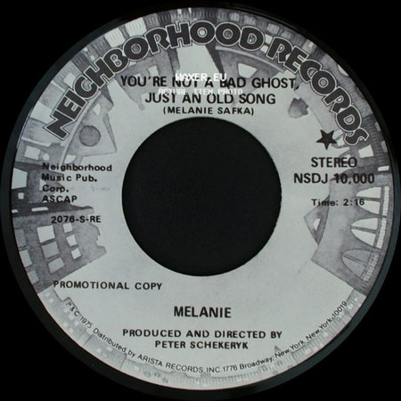 Melanie - You're Not A Bad Ghost, Just An Old Song / You're Not A Bad Ghost, Just An Old Song side B