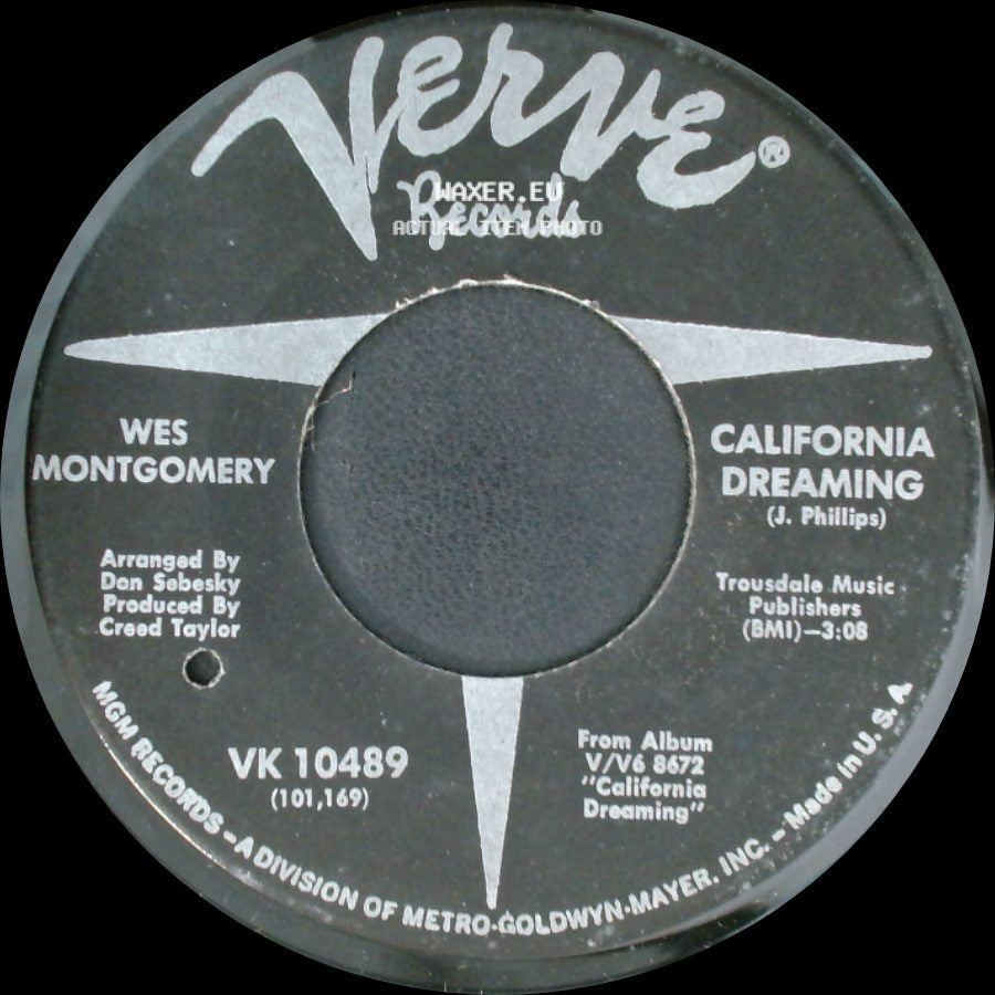 Wes Montgomery - Mr. Walker / California Dreaming side B