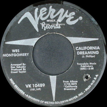 Wes Montgomery - California Dreaming / Mr. Walker side A