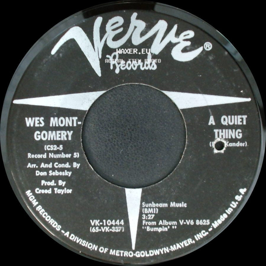 Wes Montgomery - A Quiet Thing / Love Theme From "The Sandpiper" (The Shadow Of Your Smile) side A