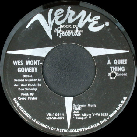 Wes Montgomery - A Quiet Thing / Love Theme From "The Sandpiper" (The Shadow Of Your Smile) side A