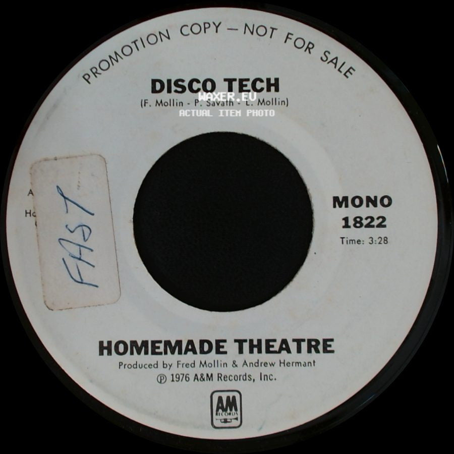 Homemade Theatre - Disco Tech / Disco Tech side B