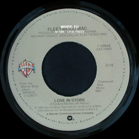 Fleetwood Mac - Love In Store / Can't Go Back side A
