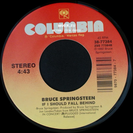 Bruce Springsteen - Streets Of Philadelphia / If I Should Fall Behind side B