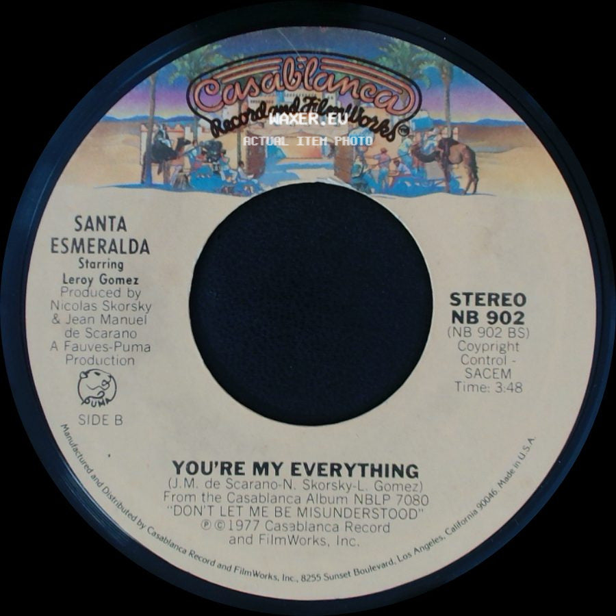 Santa Esmeralda - Don't Let Me Be Misunderstood / You're My Everything side B