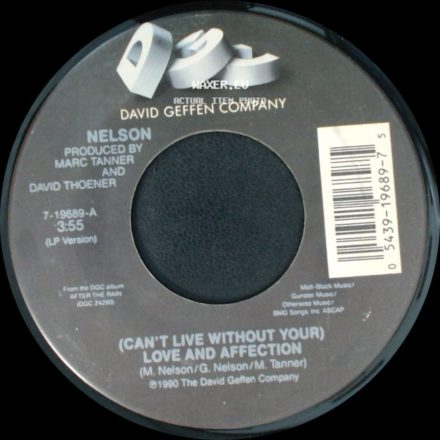 Nelson - Will You Love Me? / (Can't Live Without Your) Love And Affection side B