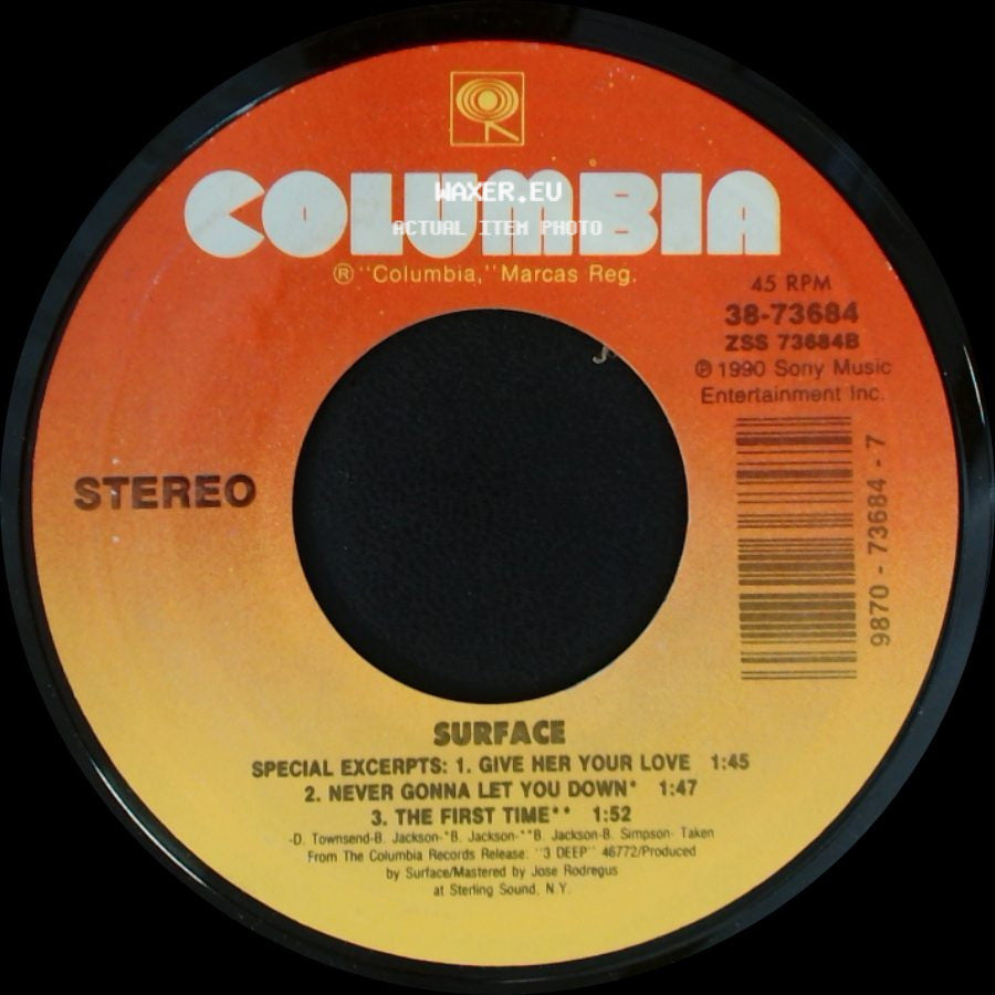Surface (With Love Voice): Regina Belle / Surface - All I Want Is You / Unknown Title B side B