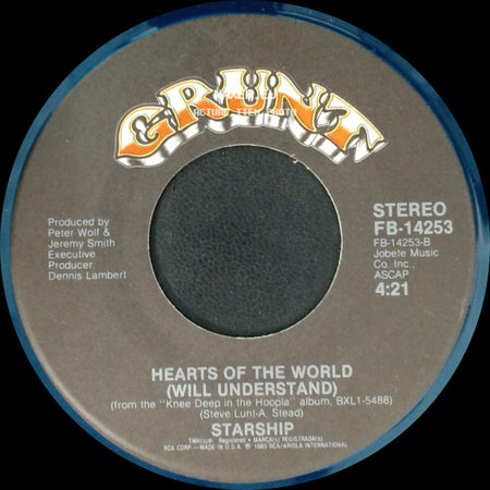 Starship - Hearts Of The World (Will Understand) / Sara (Edited) side A
