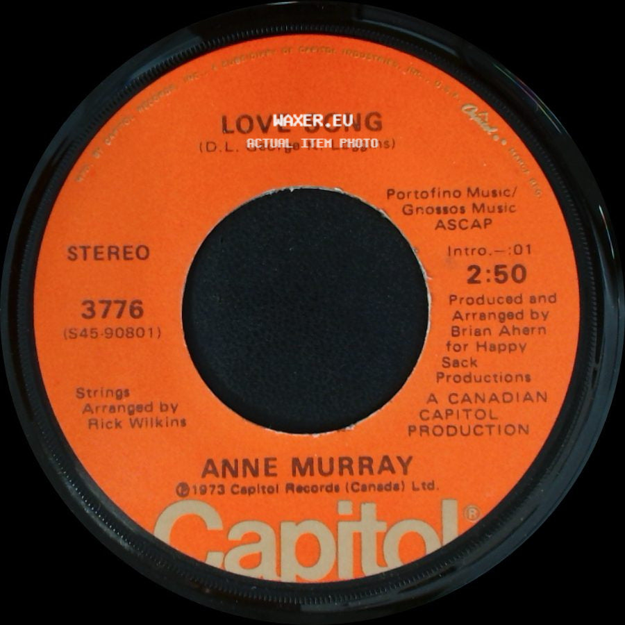 Anne Murray - Love Song / You Can't Go Back side A