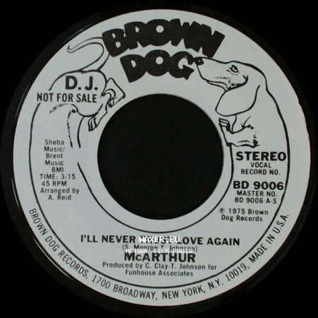 Mcarthur - I'll Never Trust Love Again / I'll Never Trust Love Again side B