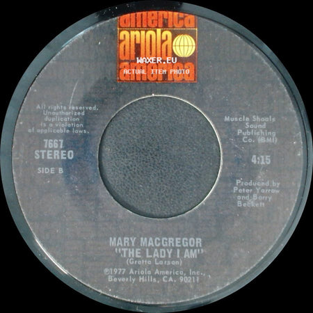 Mary Macgregor - For A While / The Lady I Am side B