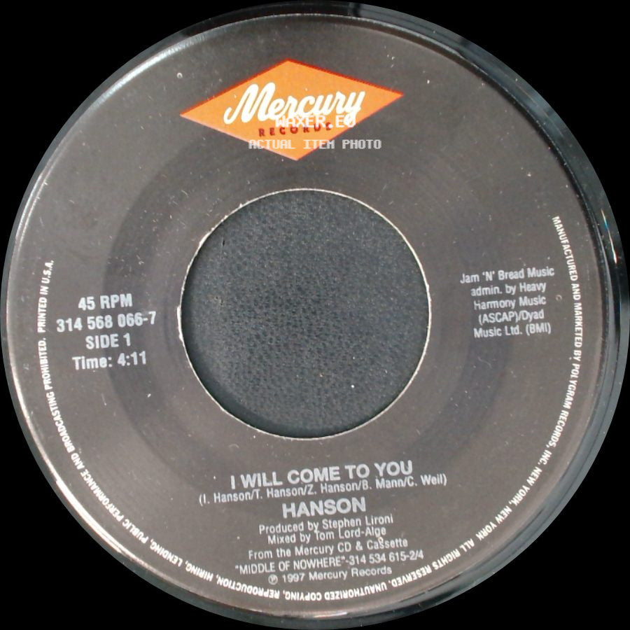 Hanson - I Will Come To You / With You In Your Dreams side A
