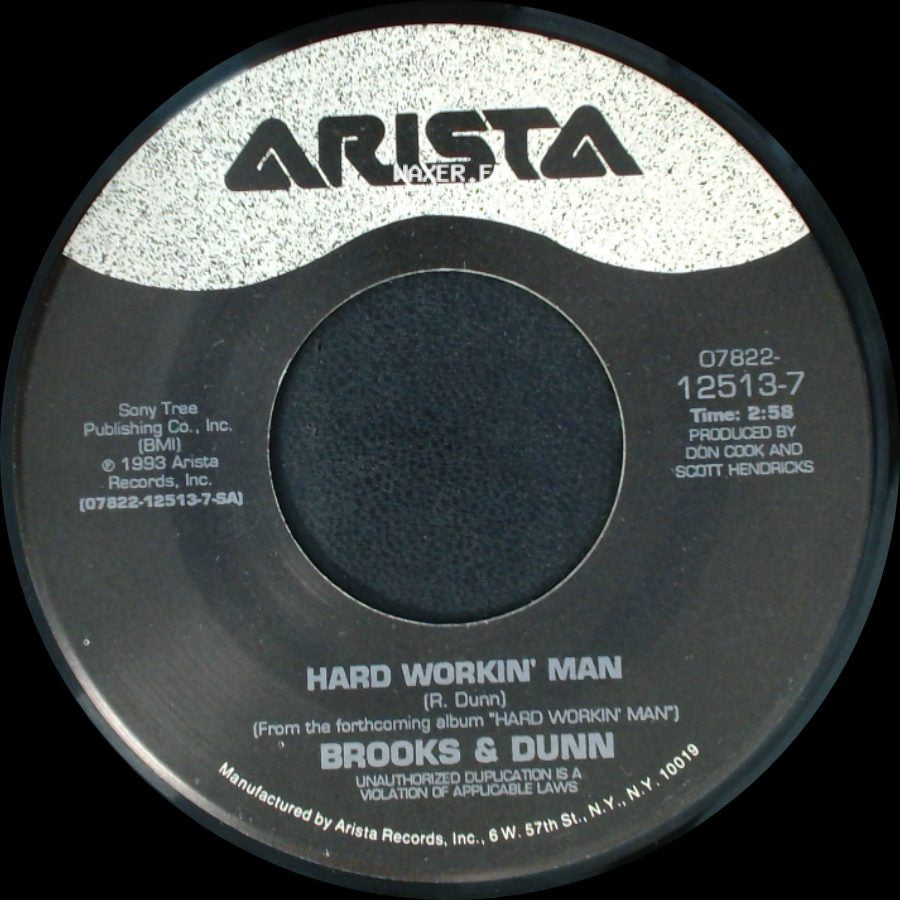 Brooks & Dunn - Texas Women (Don't Stay Lonely Long) / Hard Workin' Man side B