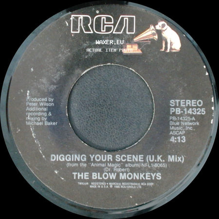 The Blow Monkeys - Digging Your Scene (U.K. Mix) / Digging Your Scene (U.S. Mix) side A