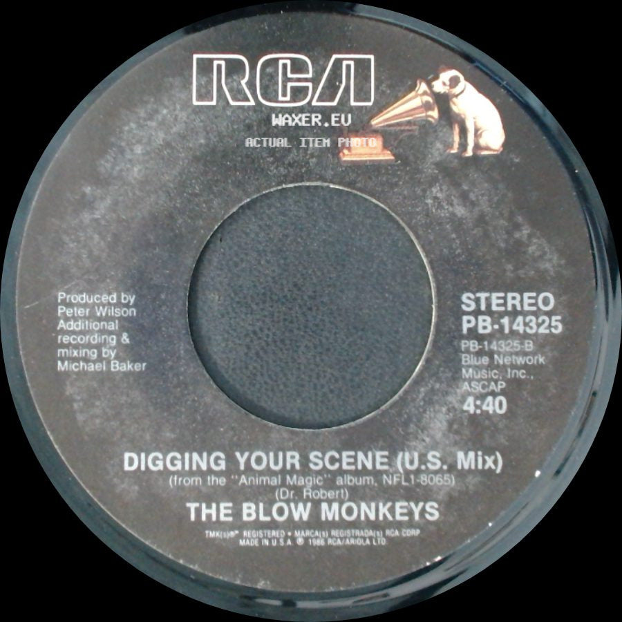 The Blow Monkeys - Digging Your Scene (U.K. Mix) / Digging Your Scene (U.S. Mix) side B