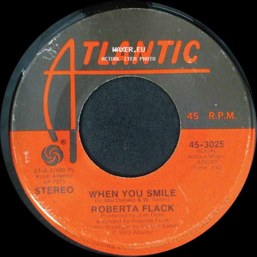 Roberta Flack - When You Smile / Feel Like Makin' Love side A