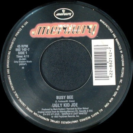 Ugly Kid Joe - Busy Bee / Busy Bee side A
