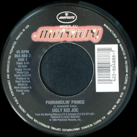 Ugly Kid Joe - Cats In The Cradle / Panhandlin' Prince side B