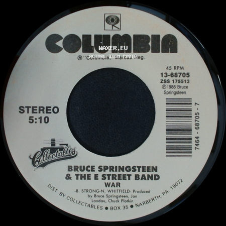 Bruce Springsteen & The E Street Band - War / Merry Christmas Baby side A