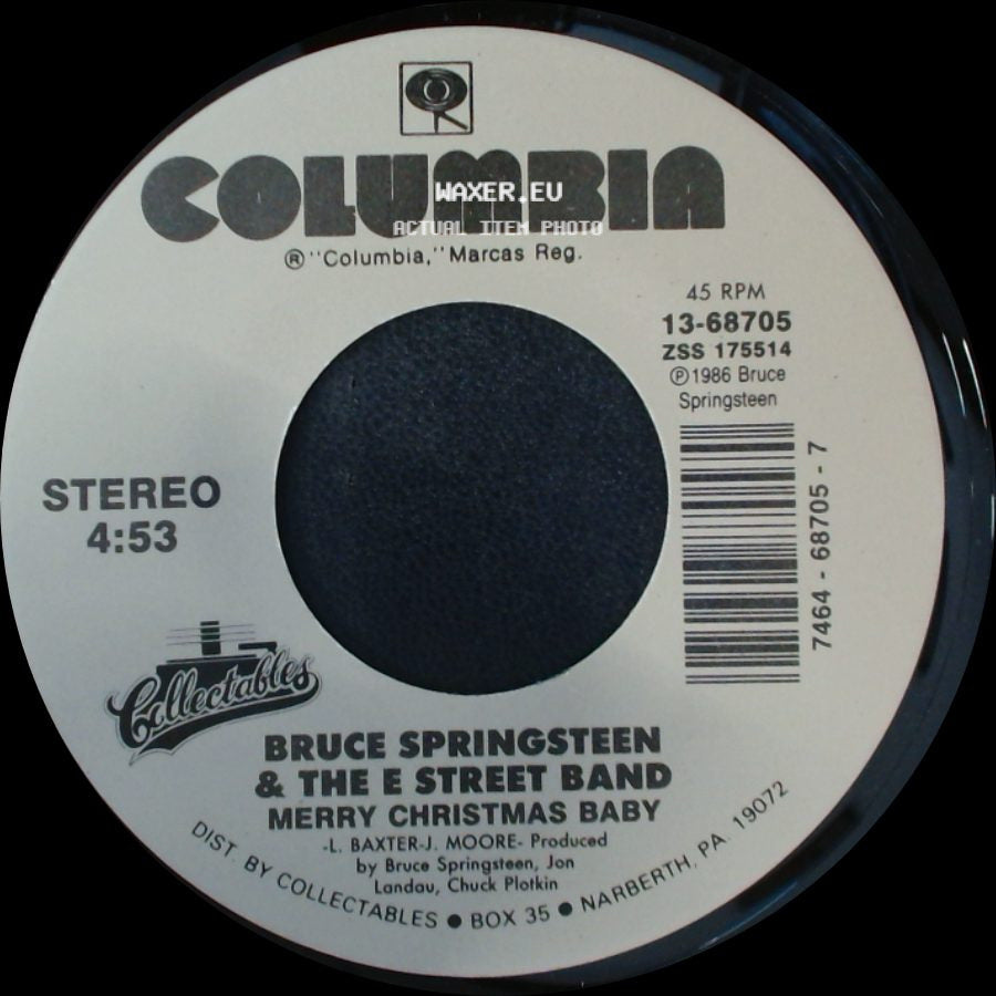Bruce Springsteen & The E Street Band - War / Merry Christmas Baby side B