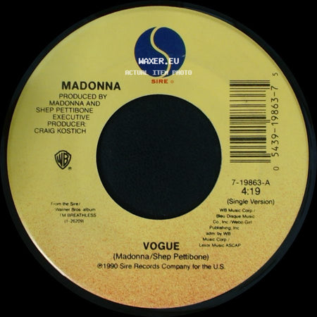 Madonna - Vogue / Vogue side A