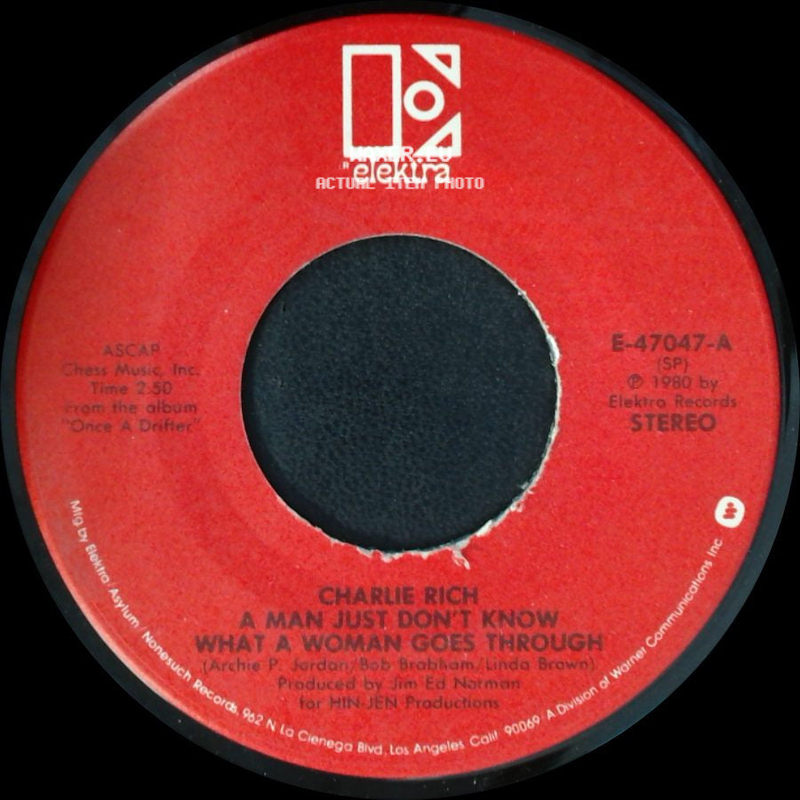 Charlie Rich - A Man Just Don't Know What A Woman Goes Through / Marie side A
