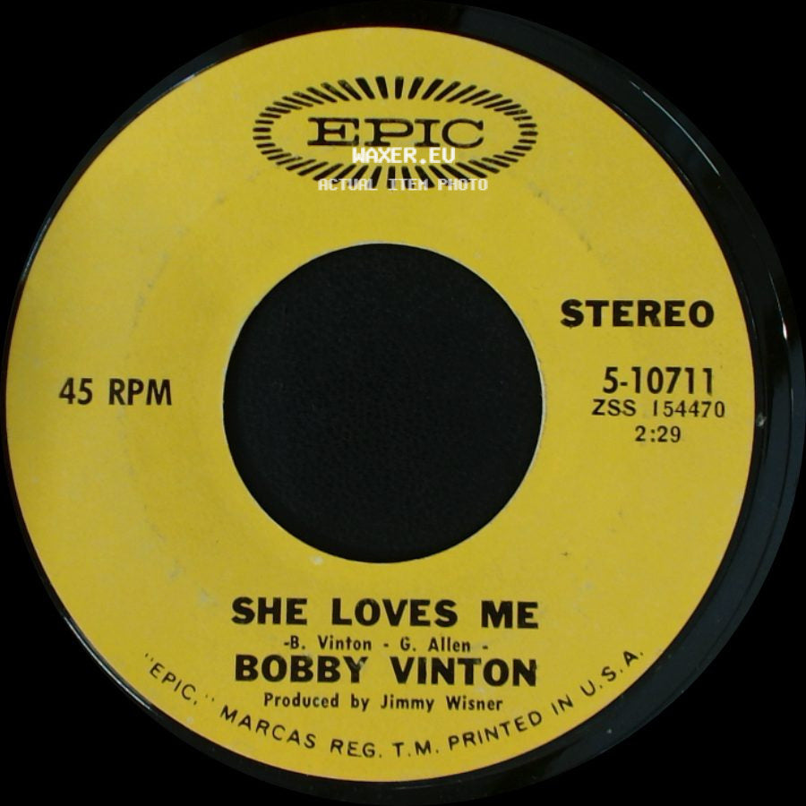 Bobby Vinton - I'll Make You My Baby / She Loves Me side B