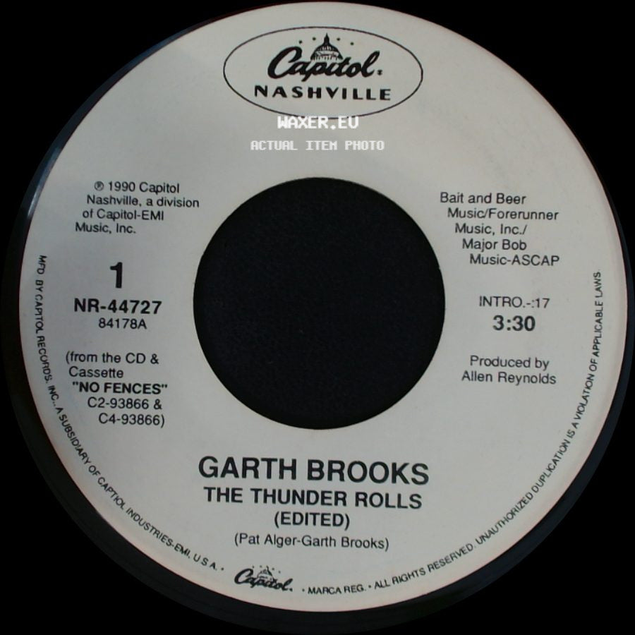Garth Brooks - The Thunder Rolls (Edited) / Victim Of The Game side A