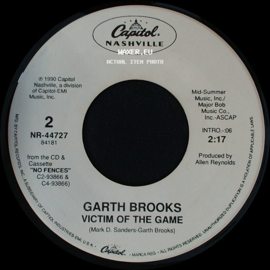 Garth Brooks - The Thunder Rolls (Edited) / Victim Of The Game side B