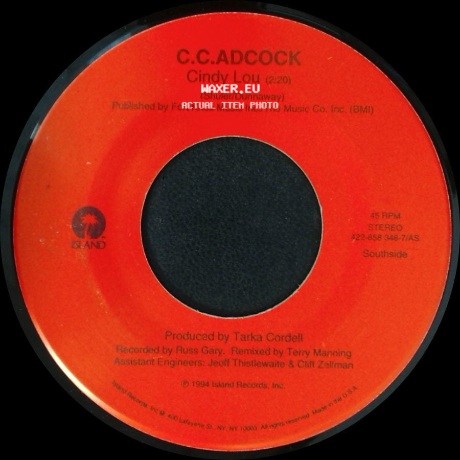 C.C. Adcock - Cindy Lou / Done Most Everything (Duet With Tommy Mclain) side A
