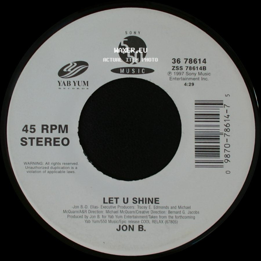 Jon B. - Don't Say / Let U Shine side B