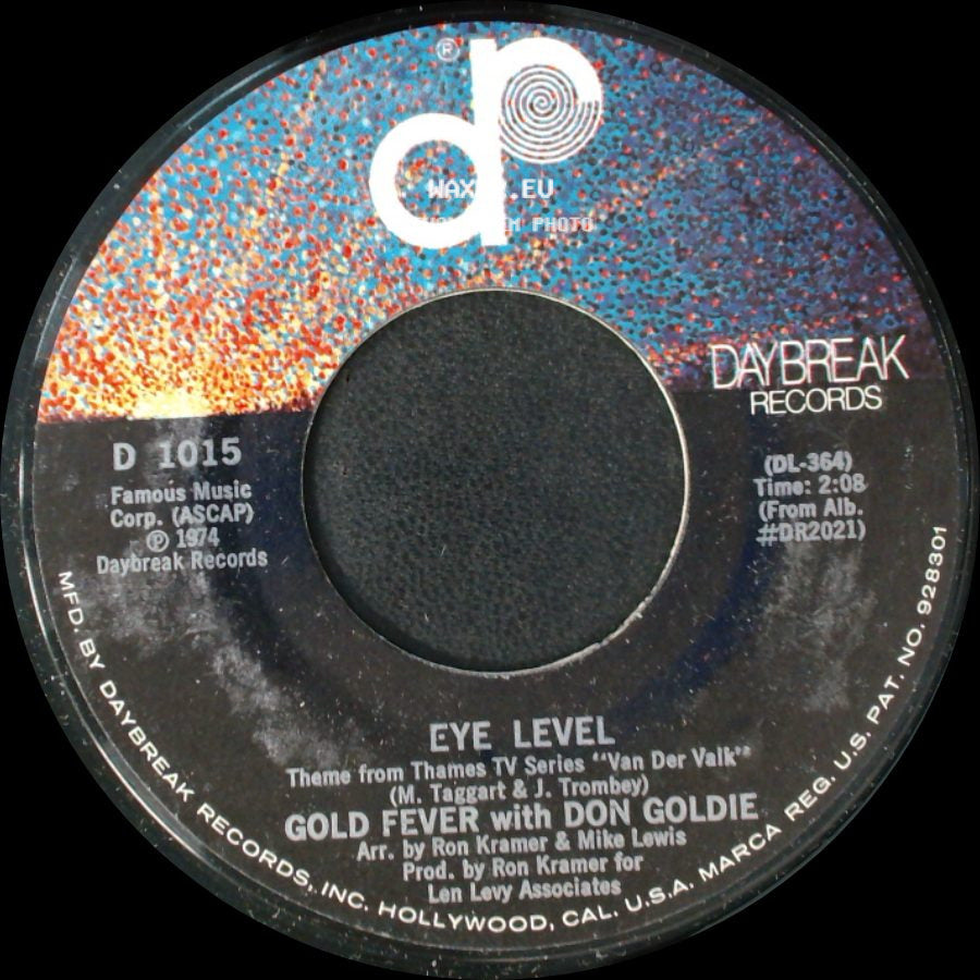 Gold Fever With Don Goldie - Eye Level / If I Had Never Loved You side A