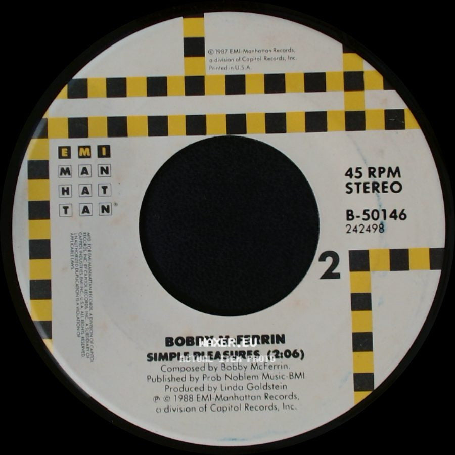 Bobby Mcferrin - Don't Worry Be Happy (Edit) / Simple Pleasures side B