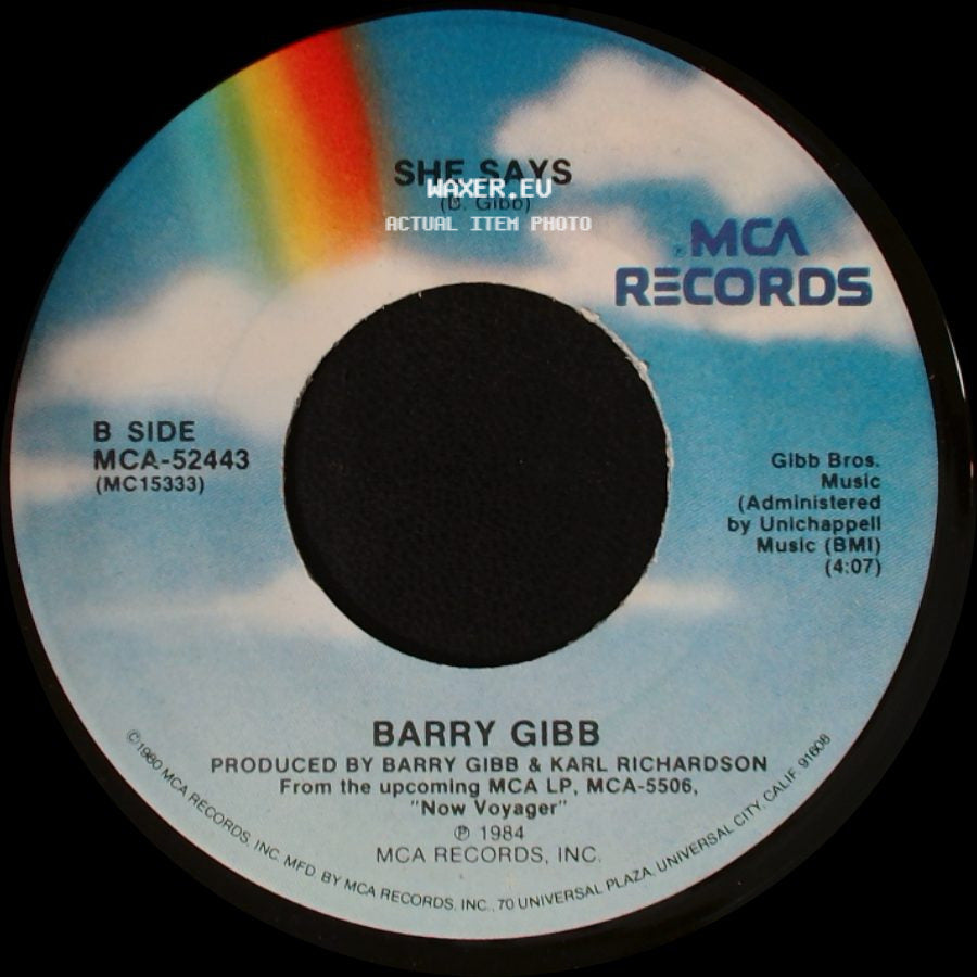 Barry Gibb - Shine Shine / She Says side B