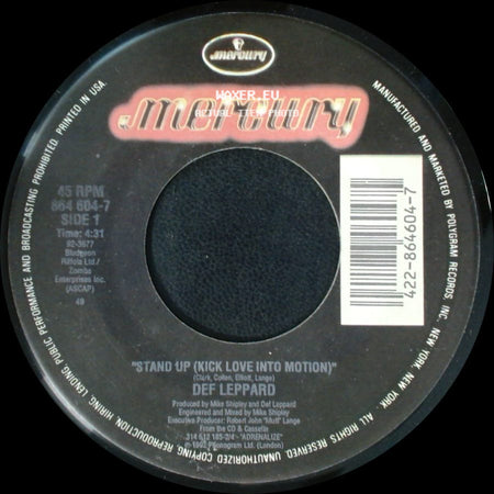Def Leppard / The Acoustic Hippies From Hell - Stand Up (Kick Love Into Motion) / From The Inside side A