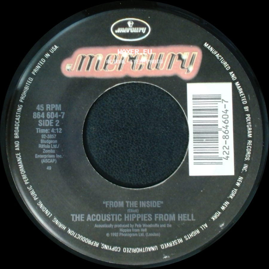 Def Leppard / The Acoustic Hippies From Hell - Stand Up (Kick Love Into Motion) / From The Inside side B