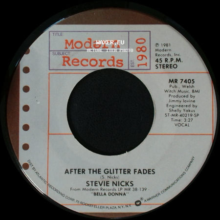 Stevie Nicks - After The Glitter Fades / Think About It side A