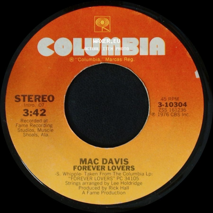 Mac Davis - Forever Lovers / The Love Lamp side A