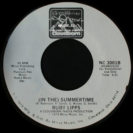Ruby Lipps - (At The) Roller Rink / (In The) Summertime side B