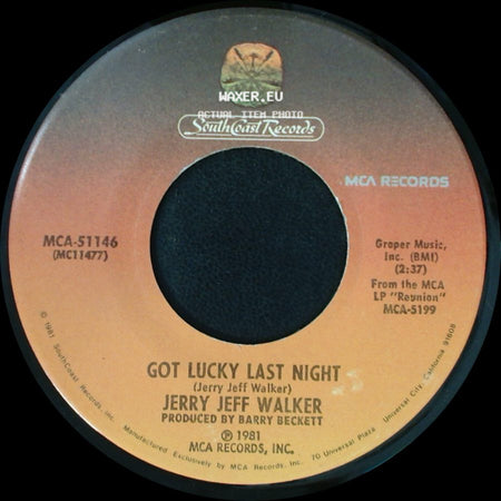 Jerry Jeff Walker - Maybe Mexico / Got Lucky Last Night side B