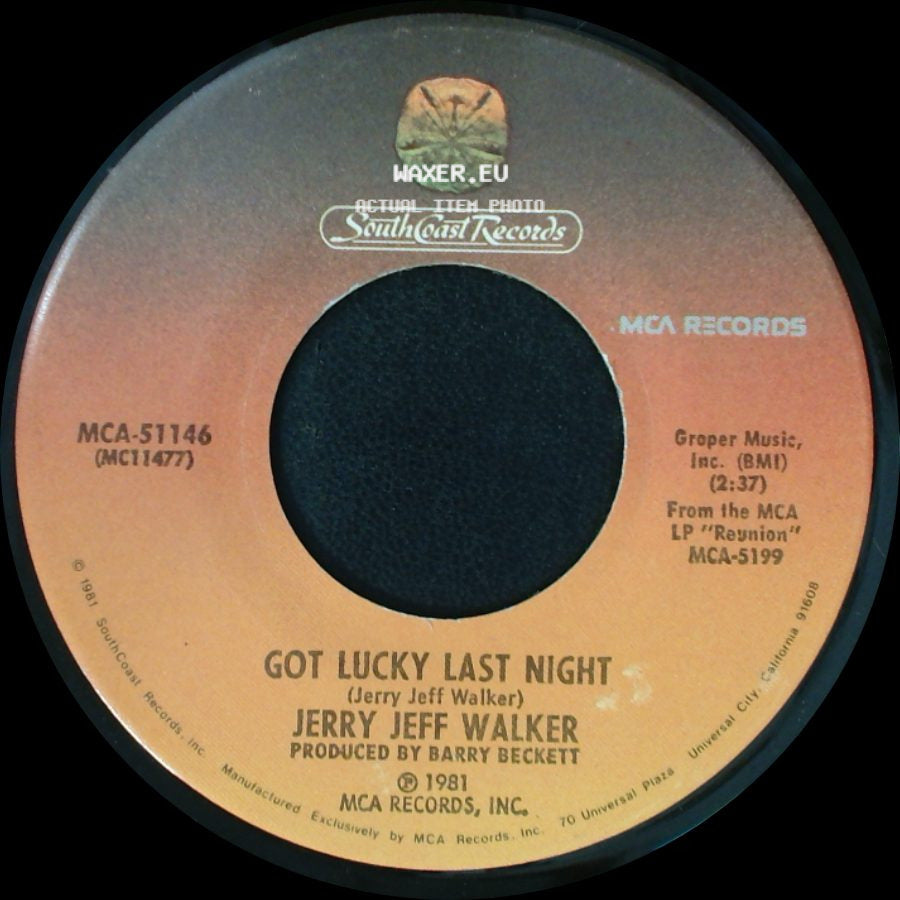 Jerry Jeff Walker - Maybe Mexico / Got Lucky Last Night side B