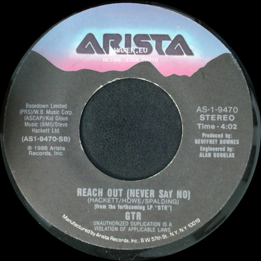 Gtr - Reach Out (Never Say No) / When The Heart Rules The Mind side A