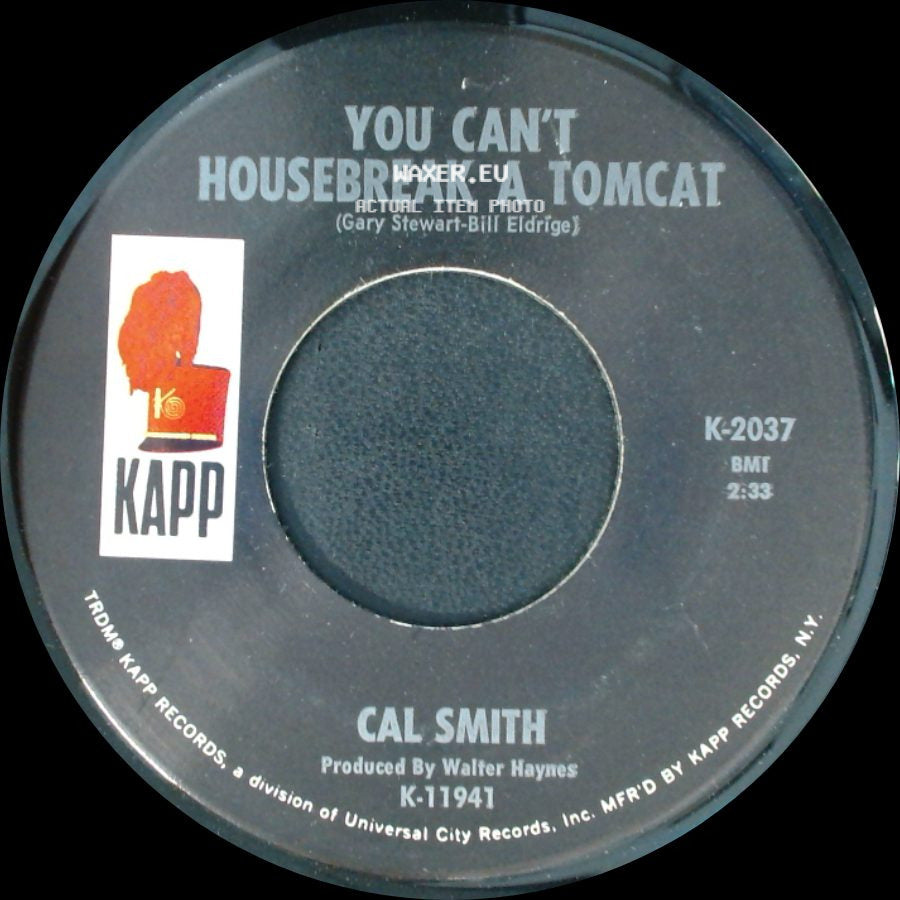 Cal Smith - At The Sight Of You / You Can't Housebreak A Tomcat side B