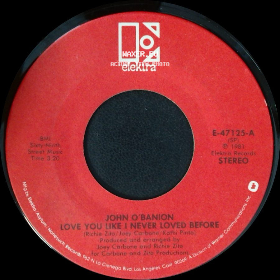 John O'banion - Love You Like I Never Loved Before / She's Not For You side A