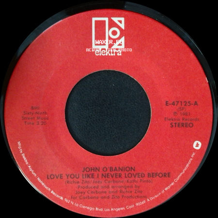 John O'banion - Love You Like I Never Loved Before / She's Not For You side A