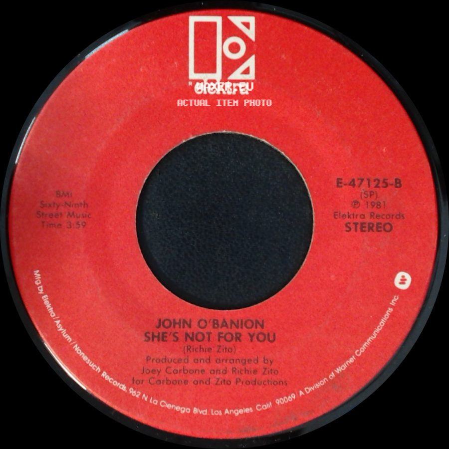 John O'banion - Love You Like I Never Loved Before / She's Not For You side B