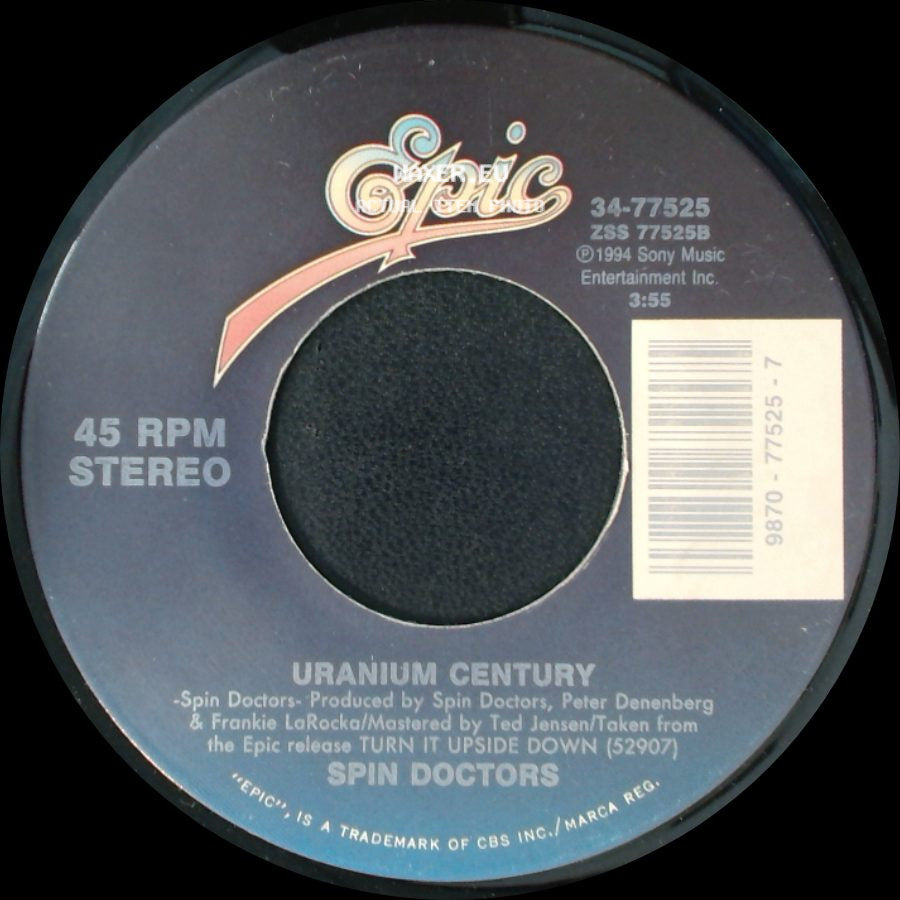 Spin Doctors - Cleopatra's Cat / Uranium Century side B